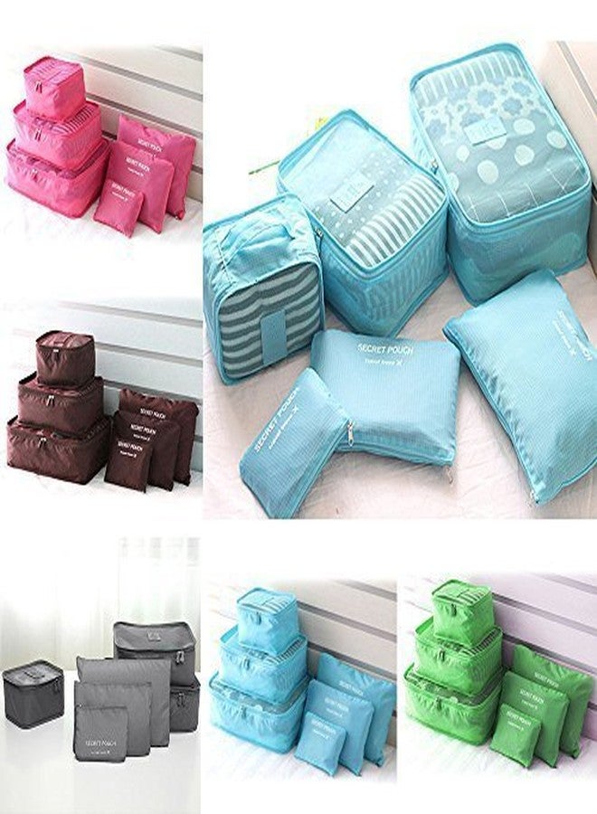 KPS 6 in 1 Waterproof Travel Laundry Pouch Cosmetics Make-up Bags Organizer - Image 3